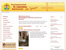 Tablet Screenshot of pfarreiengemeinschaft-st-laurentius.de